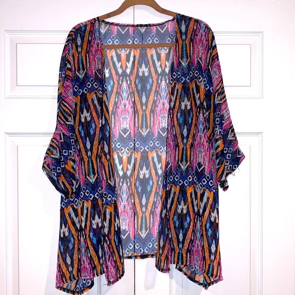 Sheer open bathingsuit cover up